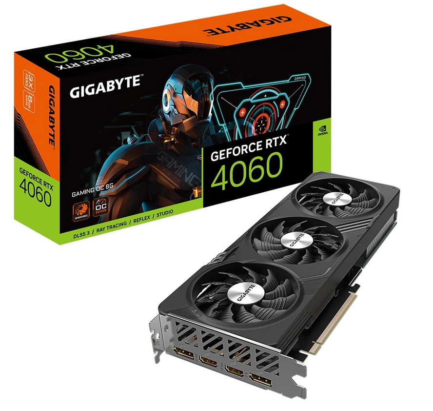 GIGABYTE GeForce RTX 4060 GAMING OC 8GB GDDR6